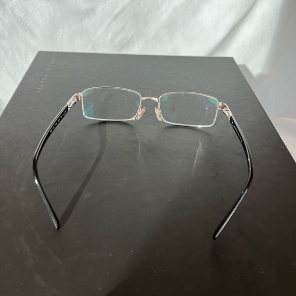 🆕 VERSACE Silver-Tone Metal Rimmed Clear Glasses 54-16-140mm • RX Friendly • NIB - Picture 7 of 13